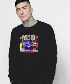 Motley Crue Theater Of Pain Gangster Car Sweatshirt