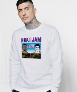 NBA Jam Jazz Malone And Stockton Sweatshirt