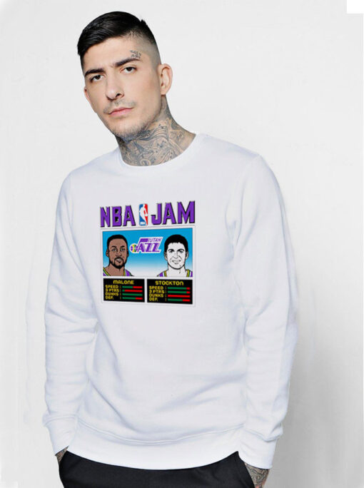 NBA Jam Jazz Malone And Stockton Sweatshirt