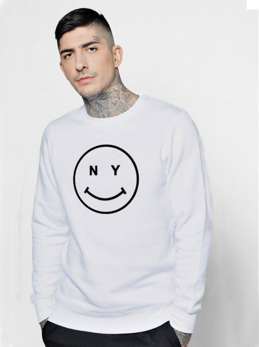 New York Smiley Graphic Sweatshirt