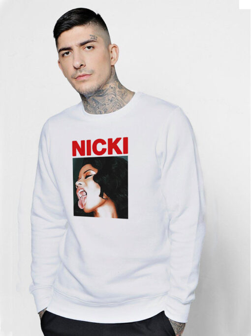 Nicki Minaj Sticking Out Tongue Sweatshirt