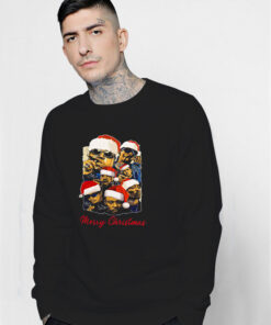 Notorious Big Snoop Dogg Ice Cube Eminem Tupac Santa Merry Christmas Sweatshirt