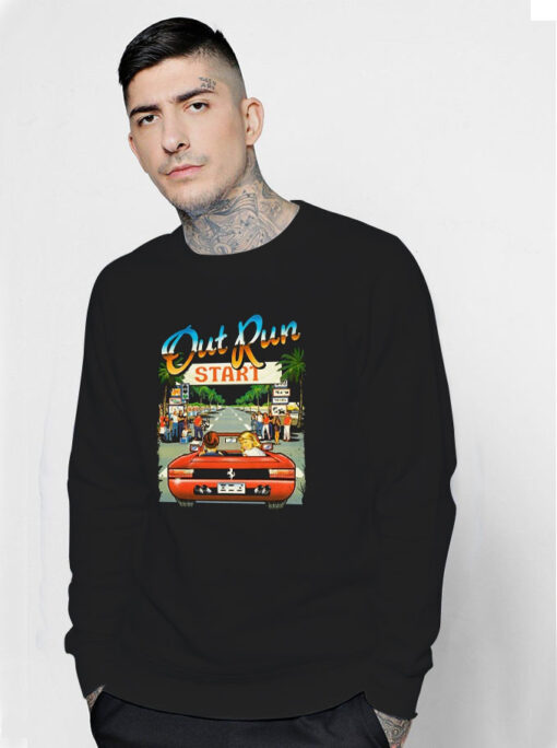 Out Run Retro Gaming Sweatshirt