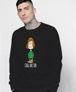 Peanuts Peppermint Patty Call Me Sir Sweatshirt