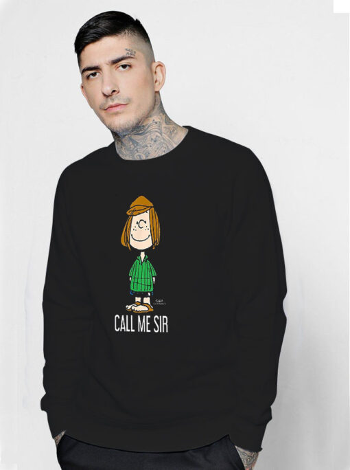 Peanuts Peppermint Patty Call Me Sir Sweatshirt