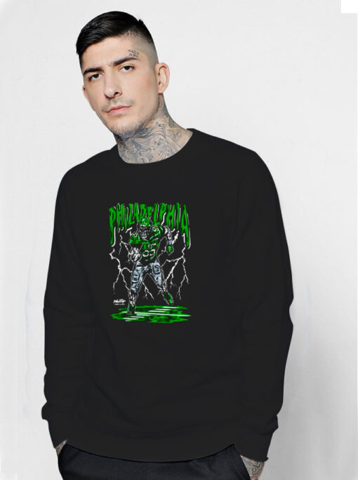 Philadelphia Eagles The Veteran Skelly Vintage Sweatshirt