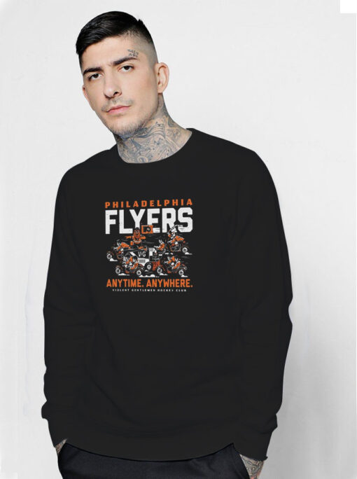 Philadelphia Flyers Anytime Anywhere Violent Gentlemen Hockey Club Sweatshirt