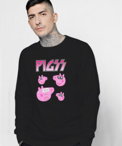 Pigs Peppa Pig x Kiss Band Parody Sweatshirt