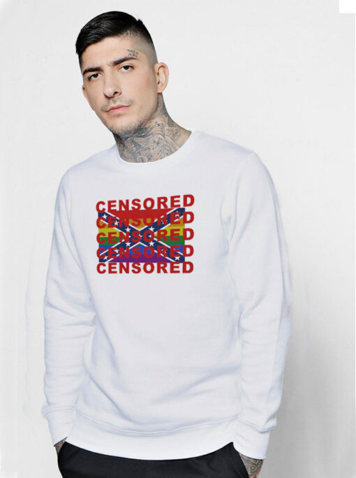 Rebel Pride Flag Censored Sweatshirt