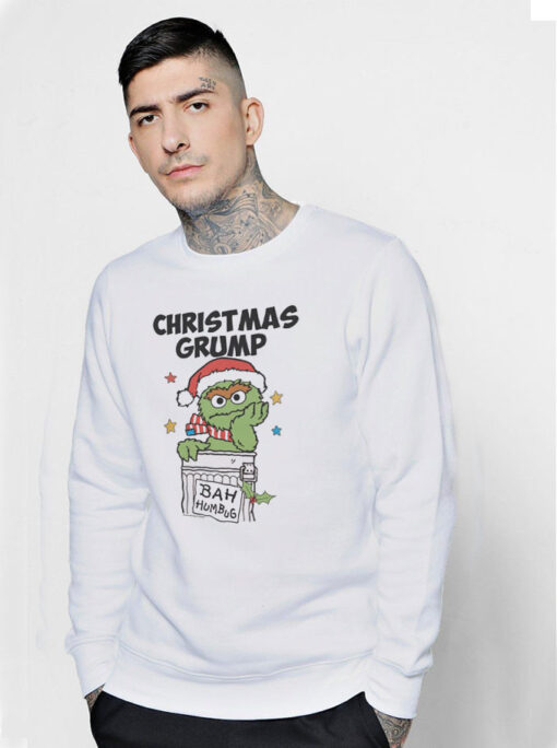 Retro Sesame Street Oscar Christmas Grump Sweatshirt