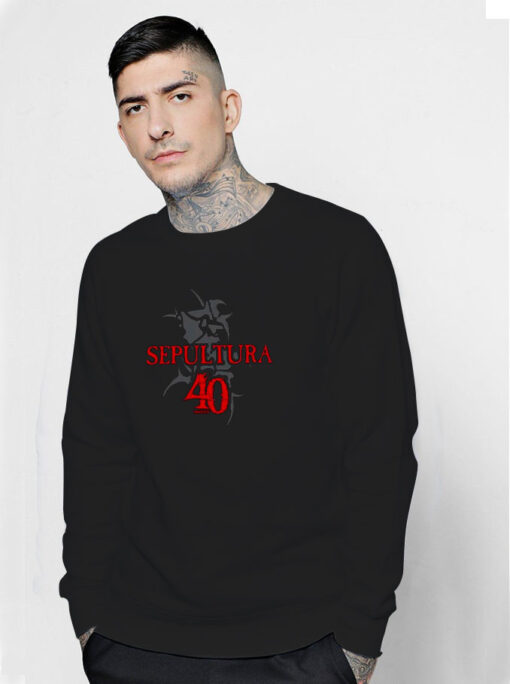 Sepultura 40 Years Celebrating Sweatshirt