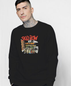 Skid Row Youth Gone Wild With Band Member Names Sweatshirt