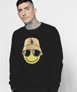 Smile Face Graphic Overfit Sweatshirt