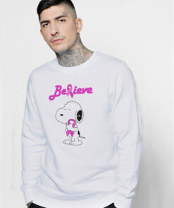 Snoopy Breast Cancer Pink Awareness Sweatshirt