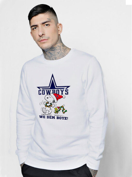 Snoopy Christmas Cowboys We Dem Boyz Sweatshirt