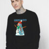 Snowman Anatomy Xmas Sweatshirt