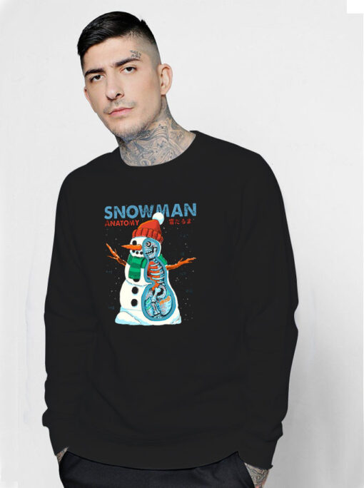 Snowman Anatomy Xmas Sweatshirt