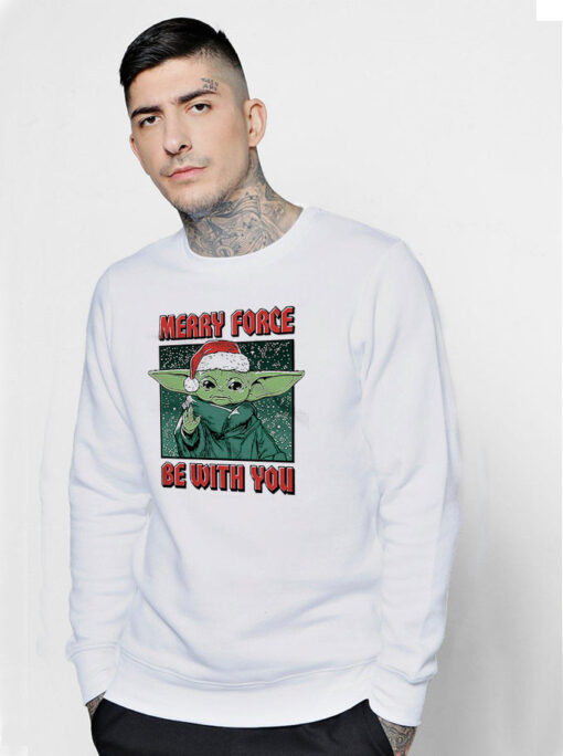 Star Wars Merry Force Baby Yoda Sweatshirt