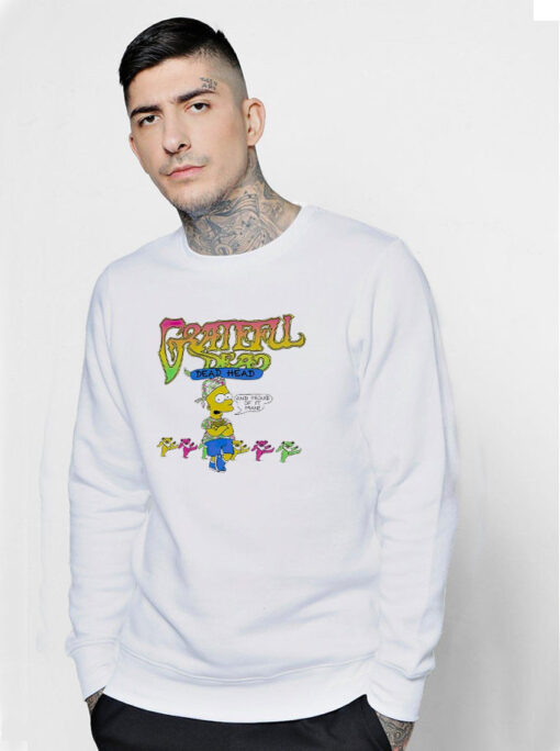 The Simpsons Grateful Dead Head And Proud Sweatshirt