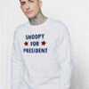 The Simpsons Snoopy For President Sweatshirt