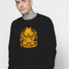 Three Layer Ritual Garfield And Lasagna Sweatshirt