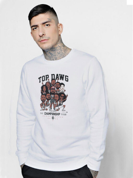 Top Dawg Championshi Tour Cartoon Graphic Sweatshirt