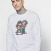 Vintage 90s Bugs Bunny And Taz Devil Reggae Sweatshirt