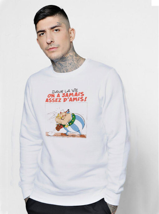 Vintage Asterix & Obelix On A Jamais Assez D'amis Sweatshirt