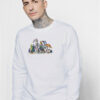 Vintage Looney Tunes Beach Scene Sweatshirt