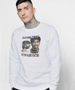 Vintage the Violence Biggie And Tupac Sweatshirt