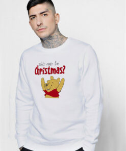 Winnie Bear Who Ready For Christmas Sweatshirt