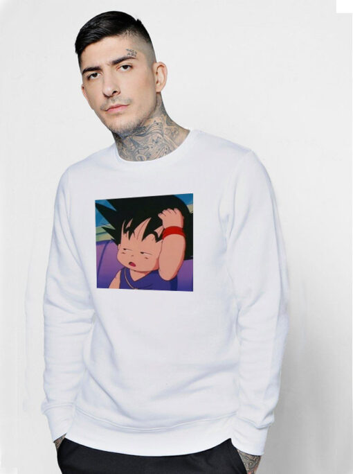 Young Sleepy Goku Dragon Ball Sweatshirt