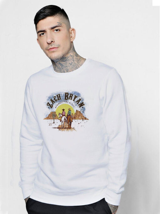 Zach Bryan Summertime Blues Cowboy Graphic Sweatshirt