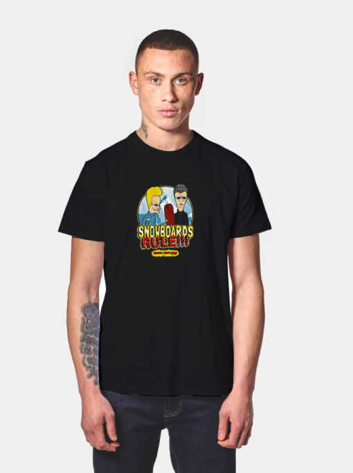 Beavis And Butt Head Snowboards Rule T Shirt