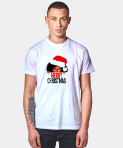 Mrs Claus Santa Melanin Christmas Black Peeking Claus T Shirt